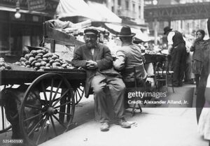 A Lower East Side pushcart vendor - courtesy of Getty Images